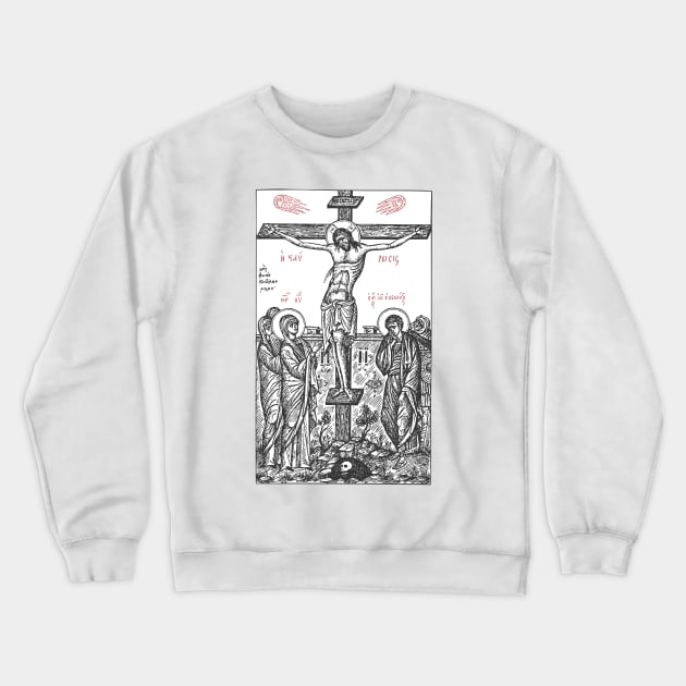 The Death of Christ Orthodox Crewneck Sweatshirt by Beltschazar